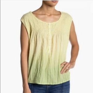 Free People little bit of something ombré blouse L